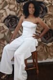 I am about a size 6, so I wanted to make sure my jumpsuit had a little flow with it. I ordered a size medium. It was a statement maker for my quarantine home photoshoot. I literally have nearly 3K likes and views on social media. Best of all, I took home a celebrity contest win! Look out Angela Bassett! - Danyel H.
