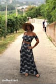 Wore this to the vineyards in Italy. Sexy, light and flowy, true to size, elegant, classy, sophisticated! What more can you want from one outfit? Note: May have to hem it for proper length. - Elke B.