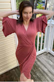 So soft! The color and cut are phenomenal. I'm tempted to order more in different colors, but I'm already broke from all the other Lulus dresses I've bought in quarantine. Fabric is thin, but comfortable and hugs you just right while still flowing beautifully. Feels like wearing pajamas, but classy and casual all at the same time. I didn't buy this for any wedding, rehearsal dinner, or Mother's Day brunches...I just wanted a comfortable and cute every day dress to wear and this nailed it! - Jacqueline W.