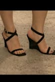 These shoes are so sexy with the built-in comfort of a wedge!!! I don't really feel like I'm wearing a wedge because these look so elegant!! - Desiree M.