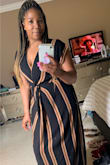 I really love this outfit.  It was very comfortable and classy yet a little sexy at the same time.  I pinned the top because it dipped very low in the front! It's definitely a winner!! - Denise W.