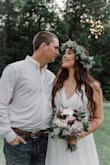 I ordered this dress in a large for our intimate backyard wedding being 6 months pregnant at 180 pounds and 5'10 and it was truly perfect. This dress not only fit like a glove but was long enough to hit the ground with me being tall and wearing 2inch boots!! 10/10 recommend - Maggie H.