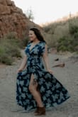 I got this dress for family pictures 12 weeks postpartum and I could not have been happier!!! It was so flattering even with my PP belly and huge nursing boobs. - Carson B.