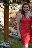 According to the sizing chart on the website, I measured as a small in the bust, a medium in the hips and a large in the waist. I originally ordered a medium which fit perfectly in the bust and waist, but was skin tight in the hip area. I then exchanged it for a large which fit pretty well, but the straps were a bit too long. It's a nice dress though. - Kaitlin S.