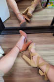 I ordered two pairs of shoes, chose my true size, both fit perfectly, with high quality material. Comfortable, sturdy. Fast shipping to Canada! - Shannon D.