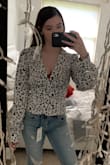 Everything about this top is amazing except for the boob cups. The cups on this blouse just hang super low and look a little strange. - Danielle B.