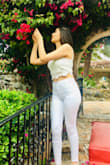 I first ordered a size M just because I wasn't sure if the items ran in small. The M fitted a little too big for my taste. I got the size S. LOVE it. You could wear this together or separately. For instance, I wore the cute top with some white jeans as shown in the pic. I love it.
Follow me on IG for more! @lublyyally - Ally G.