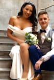 It fits true to size, i felt beautiful, it hugged my curves really well, the fabric has really good quality, I highly recommend it. - BRIANDA I.