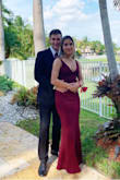 It's super form fitting!! Wore it for prom pics and it complimented my body so well. The color is beautiful and the fabric is also so expensive feeling. I love it. Simple but beautiful. - Maria P.