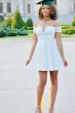 If you are thinking about purchasing this item I WOULD DEFINITELY RECOMMEND. It was for sure worth the price also! I wore it for my graduation photoshoot and it wasn't too tight or too big but JUST RIGHT! Would definitely purchase from here again. - Ajyah A.