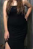 I absolutely love this dress it's nice and stretchy and so very pretty. I am a little short so it's much longer on me but other than that it's perfect. - Mikayla P.