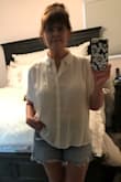 I absolutely love this top. It's comfortable, airy and fashionable. I couldn't ask for more. - Becky W.