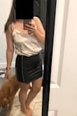 I really like the feel of this skirt! It's stretchy and hugs me perfectly. I paired it with a top I also got from Lulus! - Rachel M.