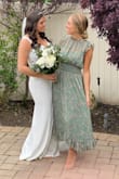 Bought this dress last minute for my sisters COVID wedding - was a bit big under the armpits, but overall, looked great. - Danielle H.