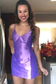 It fit perfect with no bra, but I have tiny boobs. Extremely short, do not bend over in it. Wow factor I was hoping for! - Whitney P.