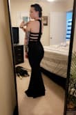 I got this dress for a steal when it was on sale, but it's worth every penny of even the full price. The material is thicker than I expected with just enough stretch to fit perfectly. The back and the neckline are so flattering. I'll most likely just wear pasties but I could easily go braless if I wanted to. Considering buying this in the other colors because I love it so much! - Jessica S.