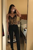 I usually order XS but this time I ordered a S as I wanted it to be a bit flowy. As it turned out, it still a wee bit tight where the chest is but it looks really cute, i like it - Vivian L.