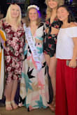 This two-piece set was absolutely perfect for my bachelorette party in Miami, FL! It's light weight, cool, flowy and very flattering with the high waist skirt and deep-V neckline. The hardest challenge with this set was finding the right "bra" to wear. After some trial and error, pasties and boob tape worked great! I highly recommend this set and it fits true to size. - Whitney S.