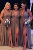 These were the most perfect bridesmaids dresses for my beach wedding! They fit exactly the image of what I envisioned my ladies to look like on my wedding day! The dresses had a beach flow with both class and sex appeal. Since the wedding was planned in six months, I was on a time crunch and needed to get them as soon as possible. Lulus customer service was simply amazing in making this happen. I was so lucky to have found these dresses and fortunate that every lady approved. The only down fall I would say would be that the dress does not stretch. Size up if you feel that might be needed. A variety of sizes were ordered for my bridesmaids. Also, cups vs a bra would look best. - ERIN N.