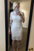 I ordered this and was skeptical because things from websites never fit me properly. I ordered based on measurements and this fit me LIKE A GLOVE. Beautiful and good quality! Love! - Louise M.