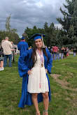 I love this dress. I wore it for my graduation and I was obsesseddd. It can be adjusted around the waist and you can make it as tight and as lose as you want with the ties, it is very flattering and has a good length. I had to safety pin it in the front because it was a little too open for my liking but overall a great dress! - Mikaylah A.