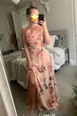 I bought this dress for a friends wedding and it's perfect! It is a little long on me, but I'm also very short! Should be fine if I wear it with some heels and the slit definitely helps! - Courtney W.