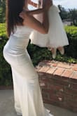 This dress looked felt and fit perfectly! It was a bit long for my height even with heels but for my virtual wedding it was perfect!!! Thank you. - Wendy L.