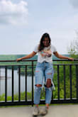 This shirt is the perfect summer top. Goes easily with a pair of jeans or shorts. - Rachel S.