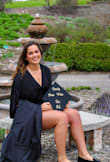 Easy to dress up in this romper. Satin material is so comfy. I wore this for graduation pictures. - Rachel S.