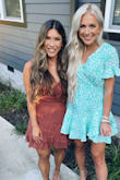 Bought this for a last minute wedding guest dress and it was so cute. Love the rich rust brown color - Andrea D.