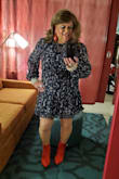 This dress fit perfectly, and the fabric is exquisite--light, airy, soft to the touch, and yet durable. I wore this to a weekend social gathering right before the stay-at-home order was given and received a bunch of compliments! I loved pairing the dress with red booties and red earrings for a striking color contrast with the eye-catching pattern in the dress. I would buy this again in a heartbeat! - Alyssa J.