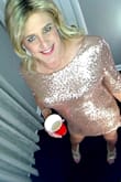 Fit is perfect!  Most sequin dresses fit me like a tote sack! - Sarah X.