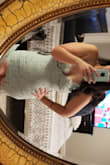I fell in love with this dress. I just didn't realize I needed a Large. I am pretty consistent in Medium size. I'm going to work my way into this dress though. :) - Sarah S.