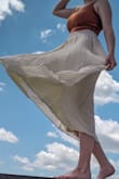 The skirt fit very well and the fabric felt soft and light. I feel like I can wear this any time of the year, and it can easily be dressed up or down for any occasion. This is definitely my new favorite skirt. - Camille R.