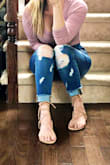Normally I'm a 6.5 but I ordered size 7 because my foot is a bit wide.  Very comfy and the perfect summer neutral sandal! - Tamara S.