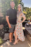 I love this dress!! It is very comfortable. I plan on getting back in shape so it will look even better when I do but it does fit true to size. I got lots of compliments on it. I wore it for a backyard wedding and plan on wearing it a lot more! - Jenny D.