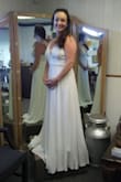 I was very hesitant to order my wedding dress online, but I am beyond excited about this dress!! The fabric and quality far exceeded my expectations!! I'm only 5'2" so I did get it hemmed quite a bit!! Love the price too!! I will definitely be recommending this site to every bride to be!! Thank you lulus!! - Sara B.