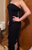 I just need to say that we need a black jumpsuit like that for special occasion. Very comfortable, outline the body and give a beautiful shape. - Kelly S.