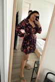 I really love this dress. I love the quality, length's perfect!!! It has sheer sleeves so it's really perfect for summer. I received lots of compliments on this dress. - Jasmin L.