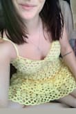 This is an adorable dress, I found it to fit me perfectly! If I was a bit smaller I would have gone with the extra small, but at 120lbs it was perfect! The material is unreal, very high quality I was very very impressed ... I wish there were more colors! I want to buy it in a red and maybe a green or blue! I hope they get more colours in! - Sarah C.