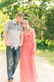 I got so many compliments on this dress I can't even count them on my two hands!! I wore this for my engagement photos and my bridal shower! I normally wear a small but after reading the reviews I got an extra small and it was perfect! The top is the only part that runs a little big, and I have a small chest so I went smaller and it was perfect. - Kenna I.