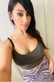 It's very stretchy material. I feel very comfortable wearing it on a hot day doesn't get sticky on skin. I love it so much. - Karen S.