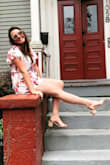I wore these heels for my bachelorette party and they were PERFECT! Brand new, wore them on the cobblestone streets of Savannah and no issues walking around for 2 nights in a row. My feet didn't even hurt! And they were SO CUTE! I typically wear a 9.5 or 10 and ordered the 10 and they fit perfectly. - Ali P.