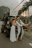 I ordered this dress very last minute for our small backyard wedding in Hawaii. It arrived within just a couple days! It was long for me so I had to get it hemmed. This dress was PERFECT! Lightweight, simple, and flowy :) Exactly the look I was going for. - Katherine C.