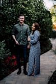 this dress is so beautiful. The print is so gorgeous and it fit super well for engagement pictures, although I did have to get the sleeves and bottom hemmed. Overall 100% one of my favorite dresses. - Megan V.