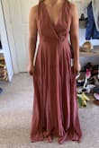 The straps are a little long and the dress is long but it's so gorgeous and so perfect for my wedding! Ordered it as a bridesmaid dress and the fabric is expensive feeling and amazing and absolutely worth the price! - Sarah N.