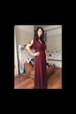 The wrap style of the dress made it an easy fit although I suspect most women will need to shorten the length, and the maxi length seemed to make me look slimmer than I was expecting! - Jessica T.