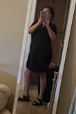 Fits perfectly fine.  I'm short and it's very hard for me to find something that's fits perfect. The length, the pockets, the material is awesome, and my behind looks great.  Love, love, love, very comfortable. - Melinda M.