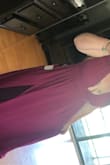 These we chose for my bridesmaids dresses! But every single girl needs them taken in at the shoulders :( I wish this fit better up top especially since it's low cut! The bottom is beautiful though and flowy! It's not tight in the hips for any bridesmaid  and the zipper is great! Doesn't snag! - Chelsey L.