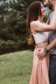 Wore it for engagement photos and I'm obsessed. Used pasties underneath to make sure you couldn't see through. - Brittany K.